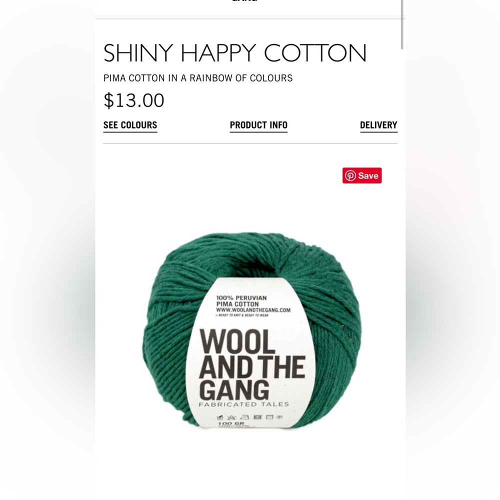 Wool and the Gang Shiny Happy Cotton in Land of Oz
